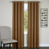 Kate Aurora Vesper Room Darkening Grommet Top Crinkled Satin Lined Single Window Curtain Panel -Greenland Home Fashions Shop 6224312 Cinnabar
