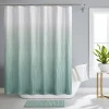 Kate Aurora Spa Essential Aqua Crushed Ombre Fabric Shower Curtain - 72 In. W X 72 In. L -Greenland Home Fashions Shop 6224315