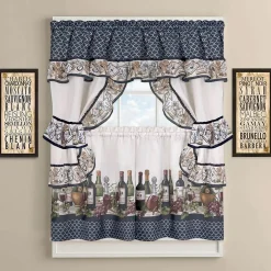 GoodGram French Chateau Complete Cottage Kitchen Curtain Set By GoodGram