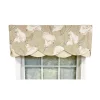RLF Home Calla Petticoat Valance Rod Pocket, Contrast Bottom Fabric
