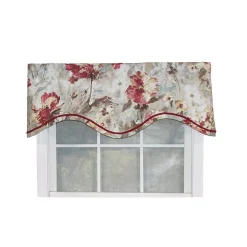 RLF Home Tia Cornice Valance Rod Pocket, Elevated Trim Décor