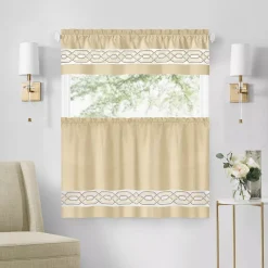 Achim Paige Window Curtain Tier And Valance Set