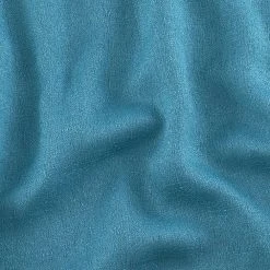 Kate Aurora Semi Sheer Flax Styled Turquoise Rod Pocket Single Window Curtain Panel -Greenland Home Fashions Shop 6252453 ALT2
