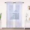 Superior Lattice Set Of 2 Sheer Window Curtain Panels 2 Superior Lattice Set Of 2 Sheer Window Curtain Panels -Greenland Home Fashions Shop 6257040