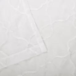Superior Lattice Set Of 2 Sheer Window Curtain Panels -Greenland Home Fashions Shop 6257040 ALT3