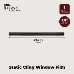Stockroom Plus Static Cling Blackout Window Tint Film with Grid Backing (29.5 X 157.4 In, 1 Roll) -Greenland Home Fashions Shop 6304879 ALT2