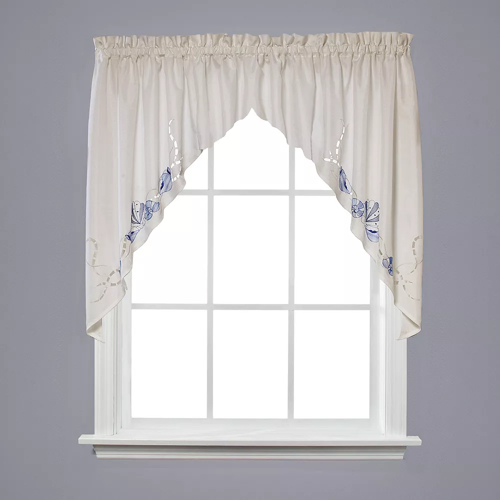 Saturday Knight, Ltd. Seabreeze Swag Window Valance - 57'' X 36'' 2 Saturday Knight, Ltd. Seabreeze Swag Window Valance - 57'' X 36''