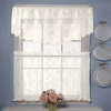 Saturday Knight, Ltd. Petite Fleur Ascot Window Valance - 56'' X 20''